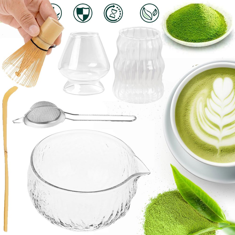Zestaw Miotełka Chasen Pędzel Do Herbaty Matcha ,7-CZĘŚCIOWY Zestaw