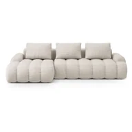 Narożniki - Beżowy rozkładany/ze schowkiem narożnik (lewostronny/z szezlongiem) Linz – Cosmopolitan Design - miniaturka - grafika 1