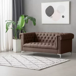 Sofa RICK, 2-osobowa, brązowa - Sofy i kanapy - miniaturka - grafika 4