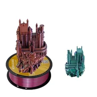 Filamenty i akcesoria do drukarek 3D - filament do drukarek 3D, jedwabiste wykończenie, opcja trzech kolorów, złoty, zielony, różowy, czerwony - miniaturka - grafika 1