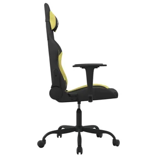 Lumarko Fotel gamingowy czarno-jasnozielony tkanina - Fotele gamingowe - miniaturka - grafika 5