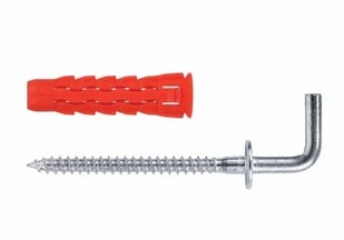 Kołek uniwersalny fi 6 z hakiem L 30x48 mm (50 szt.) - Kołki Kołek uniwersalny fi 6 z hakiem L 30x48 mm (50 szt.) - Kołki - miniaturka - grafika 1