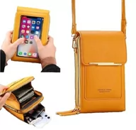 Torebki damskie - Torebka Mini Kopertówka Portfel Organizer Musztardowy - miniaturka - grafika 1