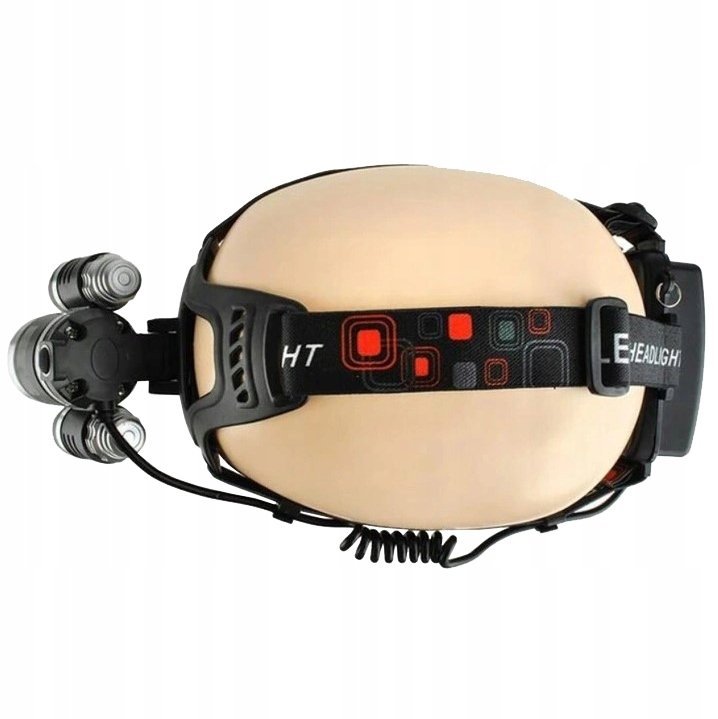 MOCNA LATARKA CZOŁOWA AKUMULATOROWA 3x LED CREE XM L T6
