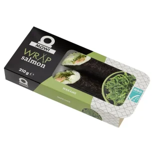 Mowi Wrap z surowym łososiem atlantyckim sałatką wakame i serkiem śmietankowym 210 g - Konserwy i dania rybne - miniaturka - grafika 1