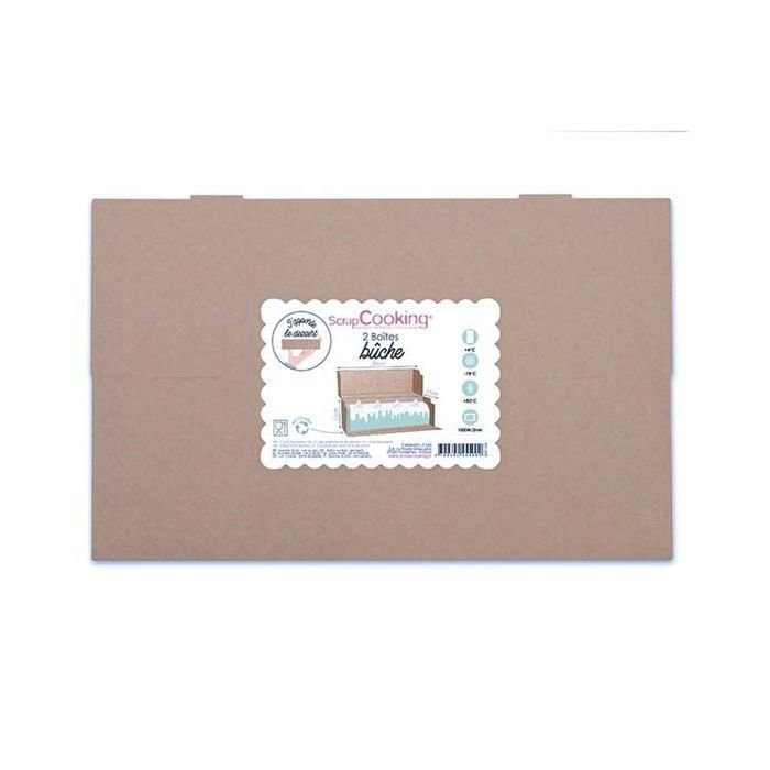 16 kartonowych pudełek na logi choinkowe 35 x 11 x 11 cm