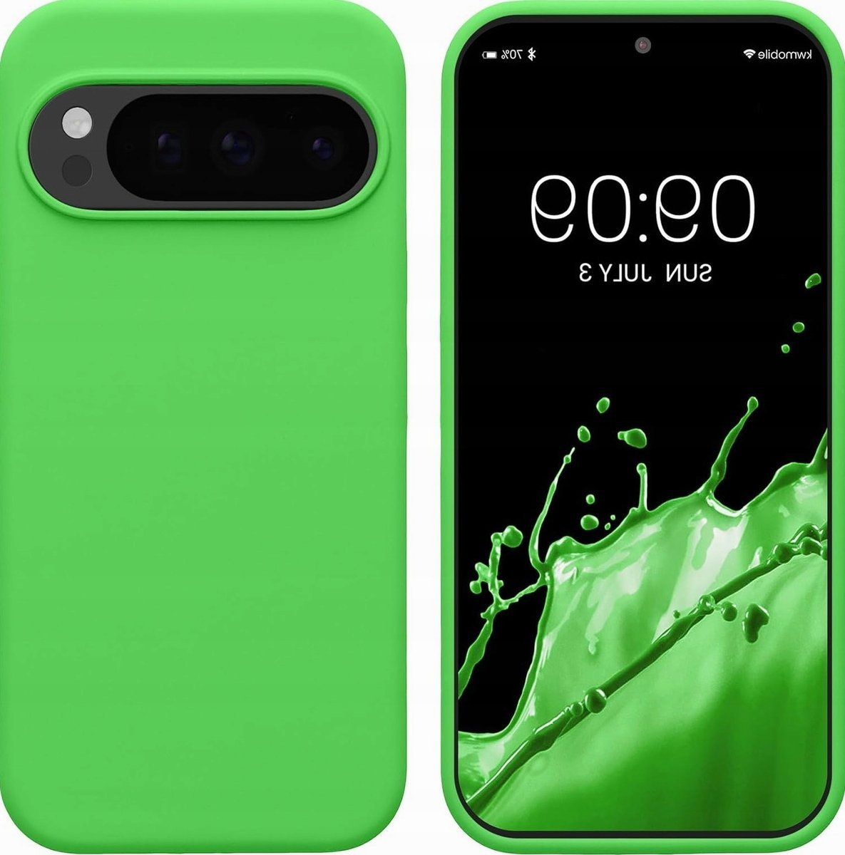 Etui na telefon limonkowy zielony ochronny antypoślizgowy back cover