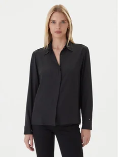 Tommy Hilfiger Koszula WW0WW46597 Czarny Regular Fit - Koszule damskie - miniaturka - grafika 1