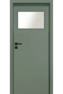 Drzwi wewnętrzne - Pol-Skone Dzwi Wewnętrzne Z Szybą Haptic 02 651 Verde - miniaturka - grafika 1