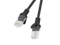 Patchcordy - Lanberg Patchcord UTP kat.5e 1,5m czarny 10-Pack - miniaturka - grafika 1