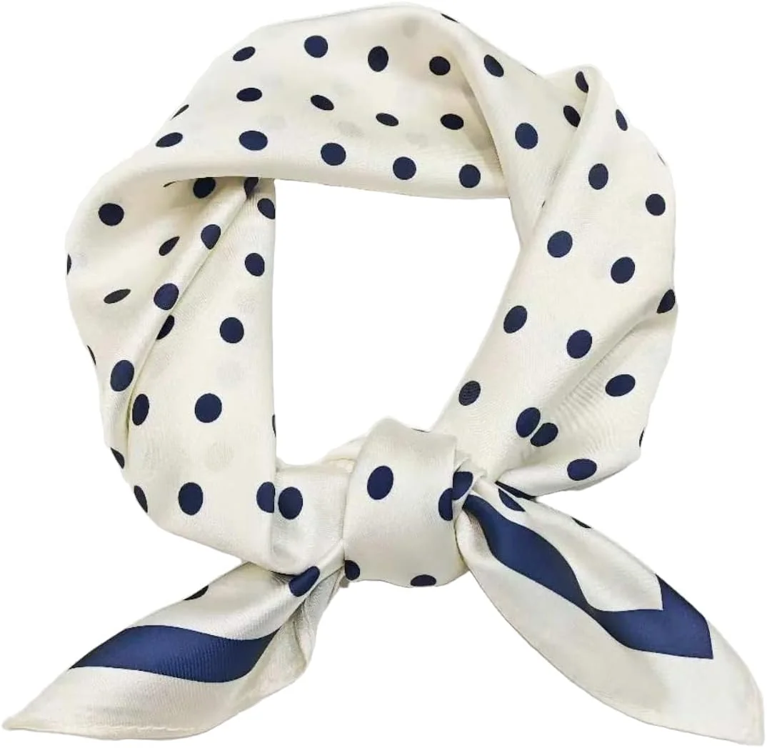 SZALIK 53X53CM KWADRATOWY SZAL JEDWABISTY WZÓR IMPRESJONISTYCZNY ELEGANCJA