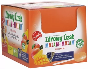 Starpharma Zdrowy Lizak mniam-mniam mango z witaminą C i D 40 sztuk - Witaminy i minerały - miniaturka - grafika 1