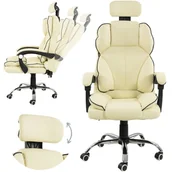 Fotele i krzesła biurowe - Fotel biurowy Artnico Seli 1.0 kremowy - miniaturka - grafika 1