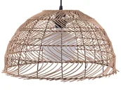 Lampy sufitowe - Beliani Lampa wisząca jasnobrązowa SELENGE - miniaturka - grafika 1