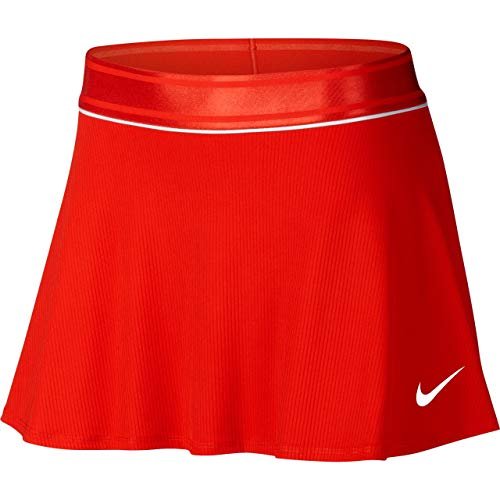 Nike Damska spódnica W Nkct Dry Ns-939318 czerwony czerwony (Habanero Red/White) S