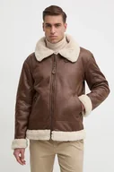 Kurtki męskie - Alpha Industries kurtka B3 FL męska kolor brązowy przejściowa 143106 - miniaturka - grafika 1