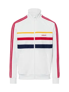 adidas Originals Bluza męska Mężczyźni biały|czerwony jednolity, S - Bluzy męskie - miniaturka - grafika 1