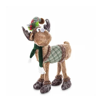 Figurka Renifer Świąteczna Boże Narodzenie - Ozdoby bożonarodzeniowe - miniaturka - grafika 1