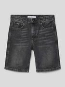 Spodnie i spodenki dla chłopców - Szorty jeansowe o kroju relaxed fit z 5 kieszeniami - miniaturka - grafika 1