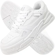 Sneakersy damskie - Buty sportowe Damskie Big Star całe białe sneakersy Trampki NN274667 38 - miniaturka - grafika 1