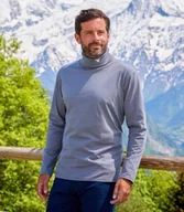 Swetry męskie - Zestaw 2 wygodnych półgolfów Mężczyzna Atlas For Men - Kolor : Szary - Rozmiar : 4XL - miniaturka - grafika 1