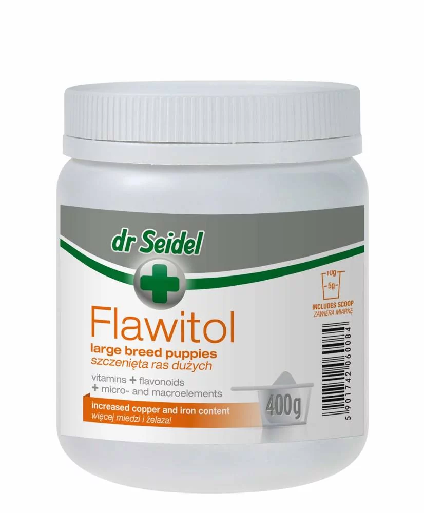 Dr Seidla FLAWITOL dla szczeniąt ras dużych Preparat witaminowo-mineralny z flawo