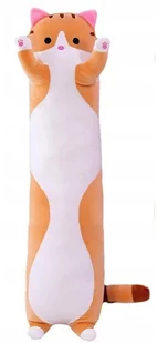 Poduszka Kot Rudy Kotek Długi Maskotka Pluszak Dla Dzieci Prezent 90 cm - Maskotki i pluszaki - miniaturka - grafika 1