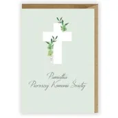 Kartki okolicznościowe i zaproszenia - Kartka okolicznościowa + eko koperta Komunia - miniaturka - grafika 1