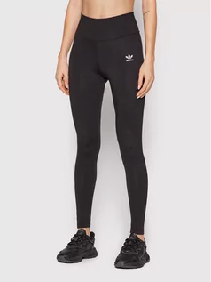 Spodnie damskie - Adidas Legginsy adicolor Essentials Tights HD235 Czarny Extra Slim Fit - grafika 1