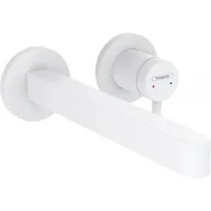 Baterie umywalkowe - Hansgrohe 76050700 Finoris Jednouchwytowa bateria umywalkowa $222cienna do monta$223u podtynkowego z wylewk$224 22,5 cm bia$225y matowy - miniaturka - grafika 1