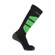 Skarpetki i podkolanówki sportowe - Skarpety Salomon Comfort Deep Black / Bright Green - miniaturka - grafika 1