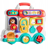 Zabawki interaktywne dla dzieci - Interaktywny Samochód Edukacyjny Plansza Światła Dźwięki Kolorowy - miniaturka - grafika 1