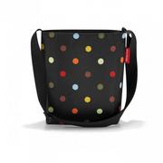 Wielkanoc - Reisenthel Torebka REISENTHEL Dots Shoulderbag S, czarna, 29x28,5x7,5 cm - miniaturka - grafika 1