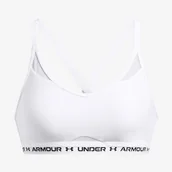 Biustonosze - Biustonosz damski Under Armour Crossback Low Bra White M - miniaturka - grafika 1