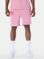 Spodenki męskie - New Era Szorty sportowe New York Yankees MLB League Essential 60596183 Różowy Regular Fit - miniaturka - grafika 1