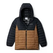 Odzież trekkingowa damska - Kurtka puchowa dziecięca Columbia Powder Lite II Hooded - miniaturka - grafika 1