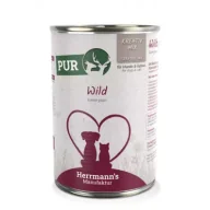 Mokra karma dla psów - Herrmanns Manufaktur Kreativ Mix Wild - 100% dziczyzna 400 g - miniaturka - grafika 1