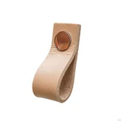 Zawiasy, okucia i inne akcesoria - Uchwyt meblowy Loop Skórzany z Miedzianym - miniaturka - grafika 1