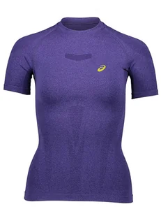 asics Koszulka sportowa w kolorze fioletowym - Koszulki sportowe damskie - miniaturka - grafika 1