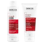 Zestawy kosmetyków damskich - Vichy Dercos Zestaw (Odżywka wzmacniająca 200ml + Szampon wzmacniający 200ml) - miniaturka - grafika 1