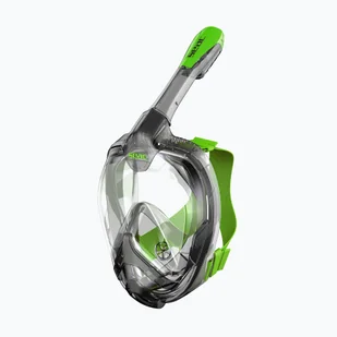 Maska pełnotwarzowa do snorkelingu SEAC Magica grey clear/green lime - Maski do nurkowania - miniaturka - grafika 1