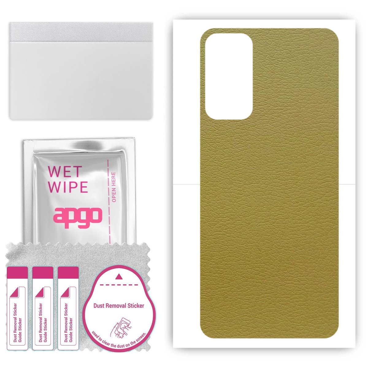 Folia naklejka skórka strukturalna na TYŁ do Samsung Galaxy M13 - Skóra Oliwkowa - apgo SKINS