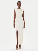 Sukienki - Rinascimento Sukienka wieczorowa CFC0020094002 Beżowy Slim Fit - miniaturka - grafika 1