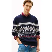 Swetry męskie - Tommy Hilfiger Wełniany sweter Loose fit - miniaturka - grafika 1