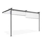 Kratki i pergole - Pergola tarasowa przyścienna SPRINT WALL PLUS 4x2,7m Anthracite/White - HARDMAISTER - miniaturka - grafika 1