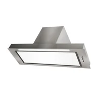 Okapy kuchenne - Toflesz Lumino Plus 89,5 OK3-133 Inox/szkło białe - miniaturka - grafika 1