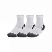 Skarpetki damskie - Skarpetki treningowe uniseks Under Armour (3-pack) Performance Tech Qtr - białe - miniaturka - grafika 1