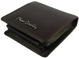 Portfel Uniwersalny Sakieweczka ,,Na Bilon,, KOMIN Pierre Cardin Skóra Licowa 2238 CZEKOLADOWY 8 x 7 x 2,5 [cm] - Portfele - miniaturka - grafika 1