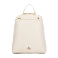 Torebki damskie - Damski plecak skórzany trapezowy kremowy - miniaturka - grafika 1