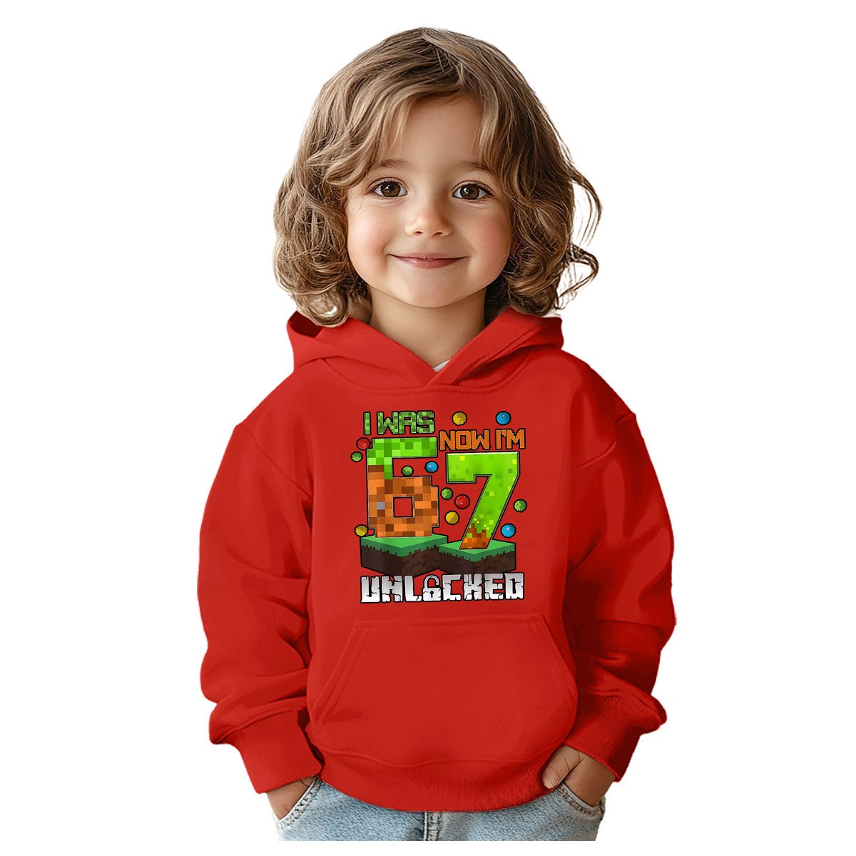 BLUZA DZIECIĘCA Z KAPTUREM 67 SIX SEVEN VIRAL 110-116 DLA DZIECKA PREZENT